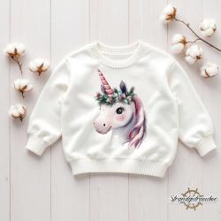 Buegelbild Winter-Einhorn